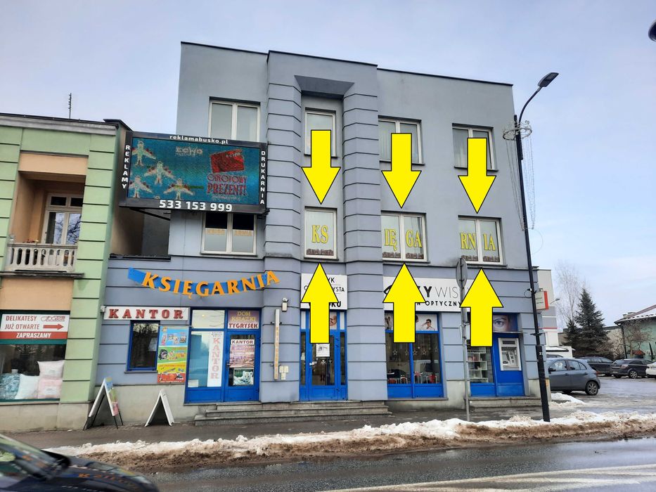 Oferta wynajmu - lokal handlowo-usługowy - Busko-Zdrój centrum