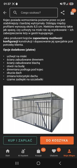 Kojec dla psa 3×2