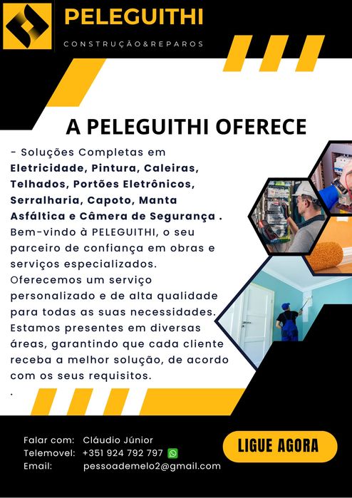 Remodelação, Construção , Eletricista , Caleiras e Pladur