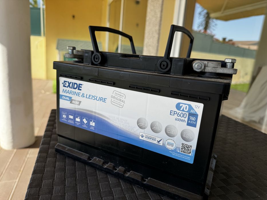 Bateria Exide AGM 70Ah (Autocaravana / Barco / Solar)