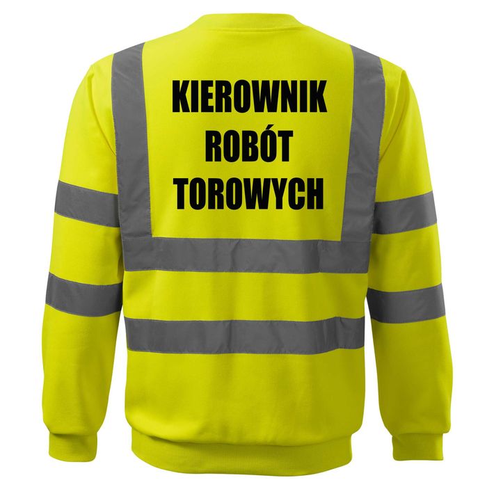 bluza robocza odblaskowa kierownik robót torowych bluza pkp