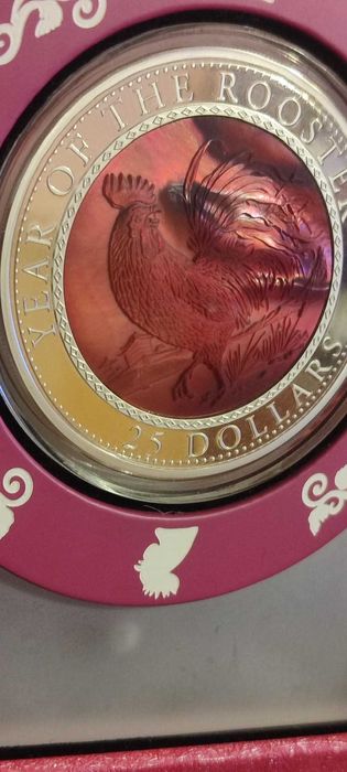 25 доларів 2017 р, 155 г Срібла