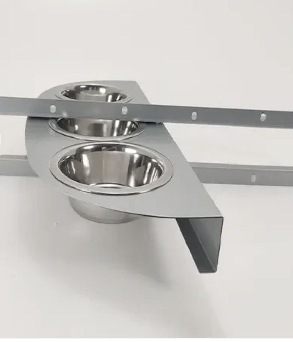 Gaiola 1mx1mx1m com comedor rotativo