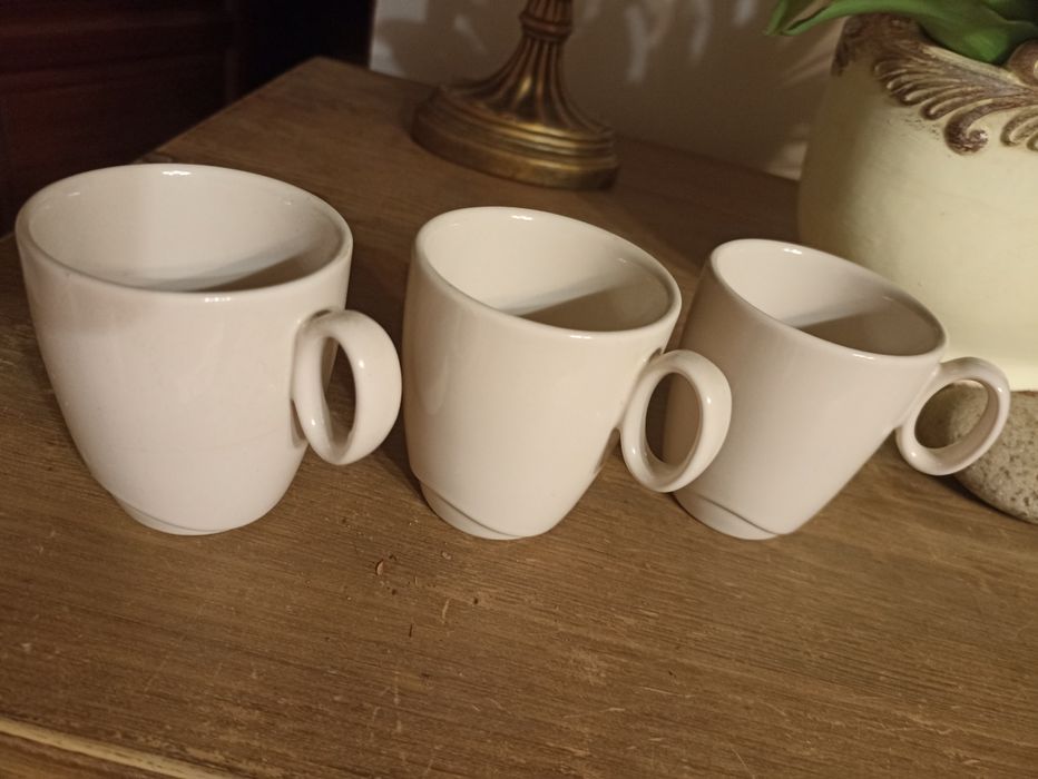 Kubeczki ceramiczne z uszkiem 3 szt