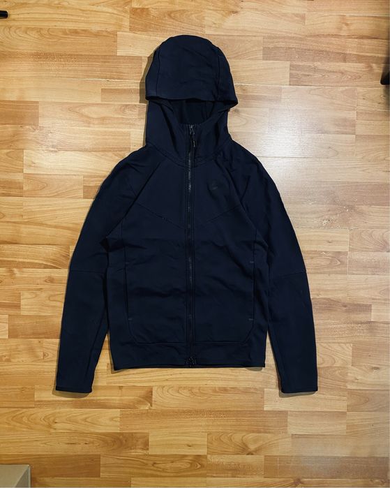 (XS) Черное Зип худи NIKE TECH FLEECE LIGHTWEIGHT BLACK худі толстовка