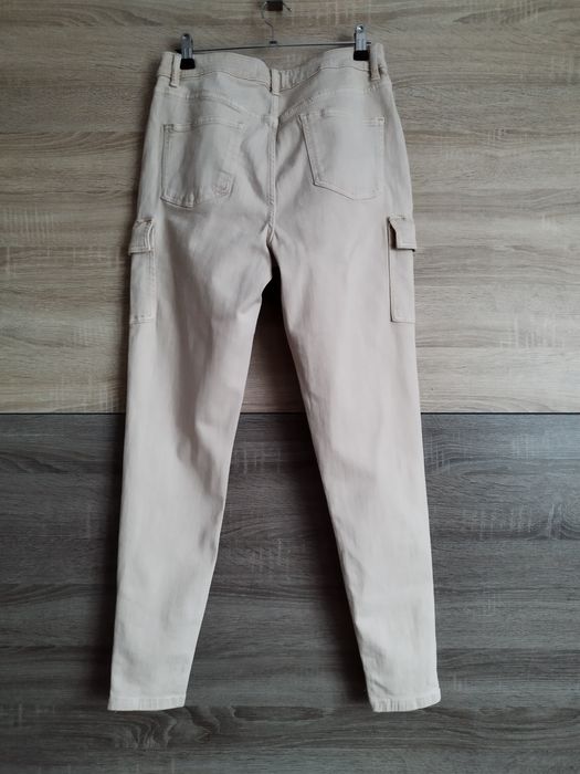Denim&Co Jeansowe spodnie cargo M-L