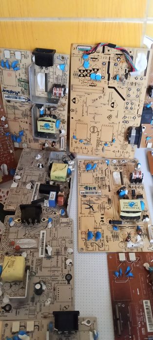 Платы от мониторов, блок питания монитора