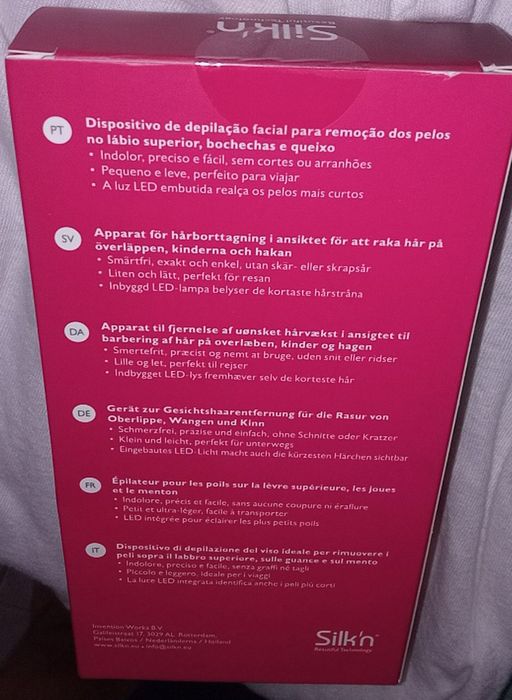 Depilador Facial Portátil  _Silky Touch ( Novo /Selado)