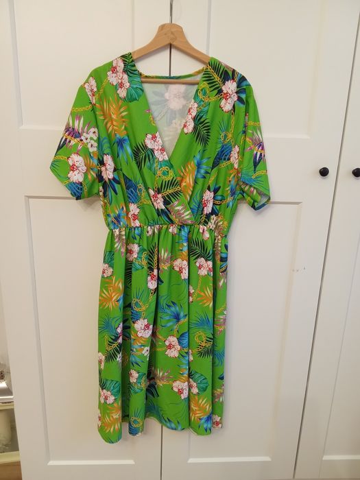 Sukienka na lato i na wesele piękna 48 50 4XL