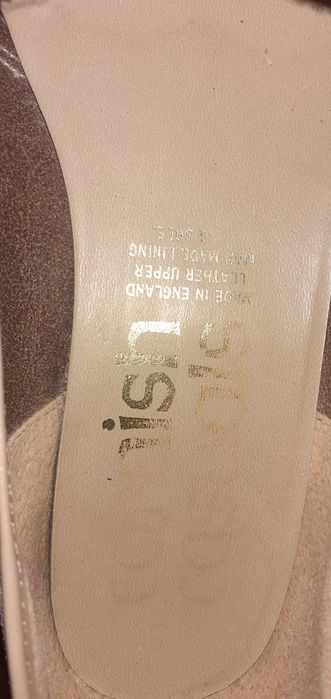 Skórzane półbuty 38 st idealny