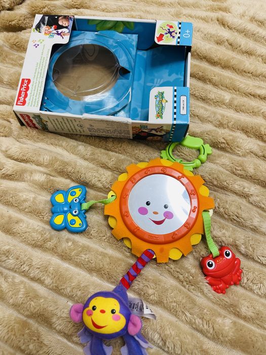 Fisher-Price іграшка сонечко в машину музичне дзеркало Джунглі
