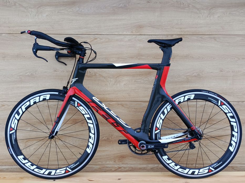 Rower czasowy Felt B14 carbon Ultegra Rotor koła Supra RC58 61cm tt!
