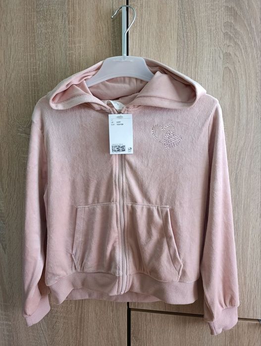 Велюрова Кофта H&M 128p