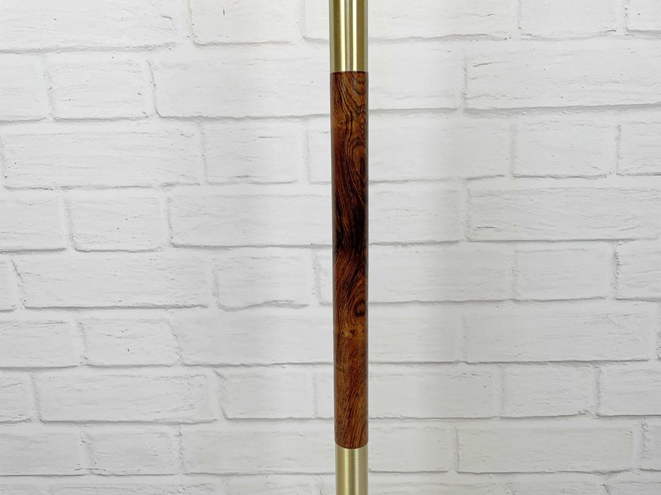 Skandynawska lampa podłogowa z polisandru – Dania lata 60, Mid-Century