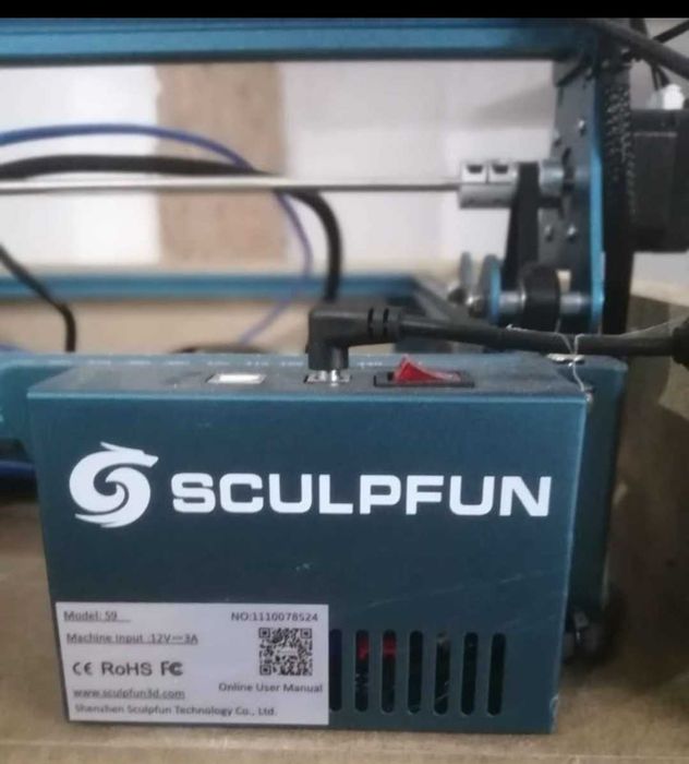 Máquina corte e gravação a laser sculpfun s9