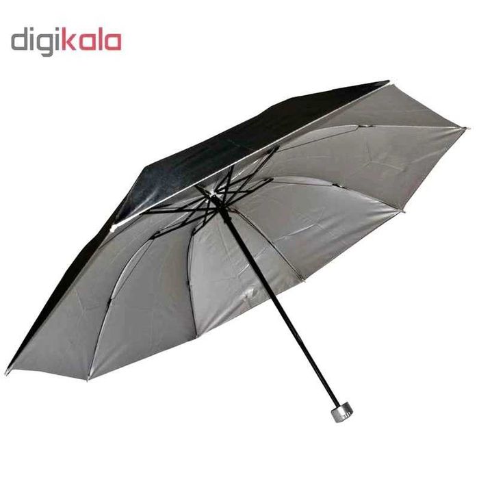 Parasol wielofunkcyjny Czarno -srebrny