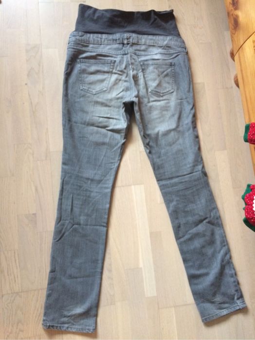 Spodnie ciążowe jeans 44 H&M szare