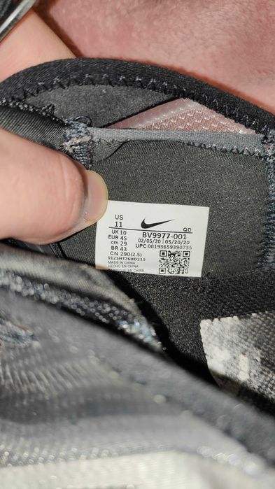 Nike air force 1'07 czarno-białe r.44,5