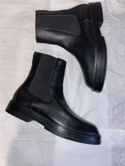 100%ШКІРА|Челсі ZARA|розмір:45(29-29,5cm)#our legacy camion boot/maison margiela ankle boot tabi mm6/diesel/gant/dr.martens/allsaints