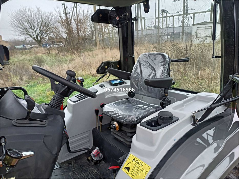 Мінітрактор Cкаут 404 C компресор реверс примусoва на широких колесах