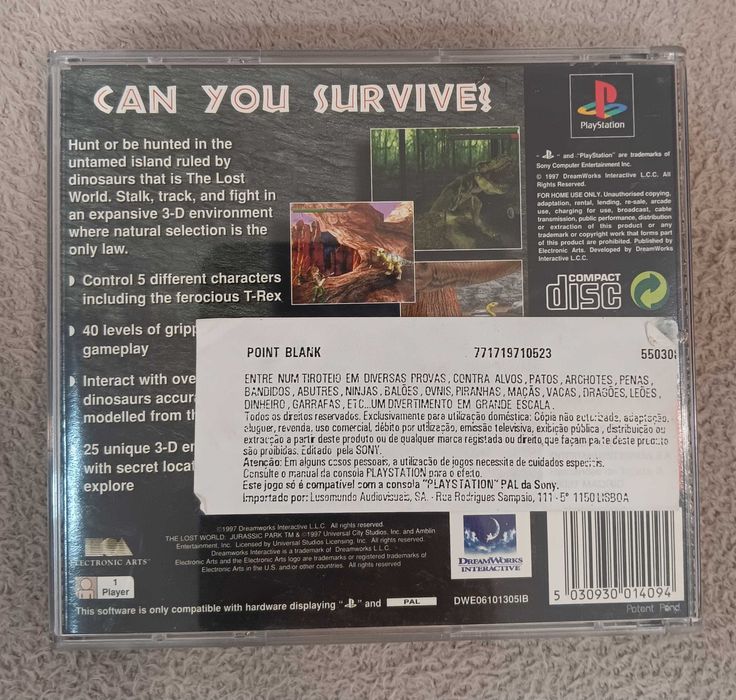 Jurassic Park: The Lost World Ps1