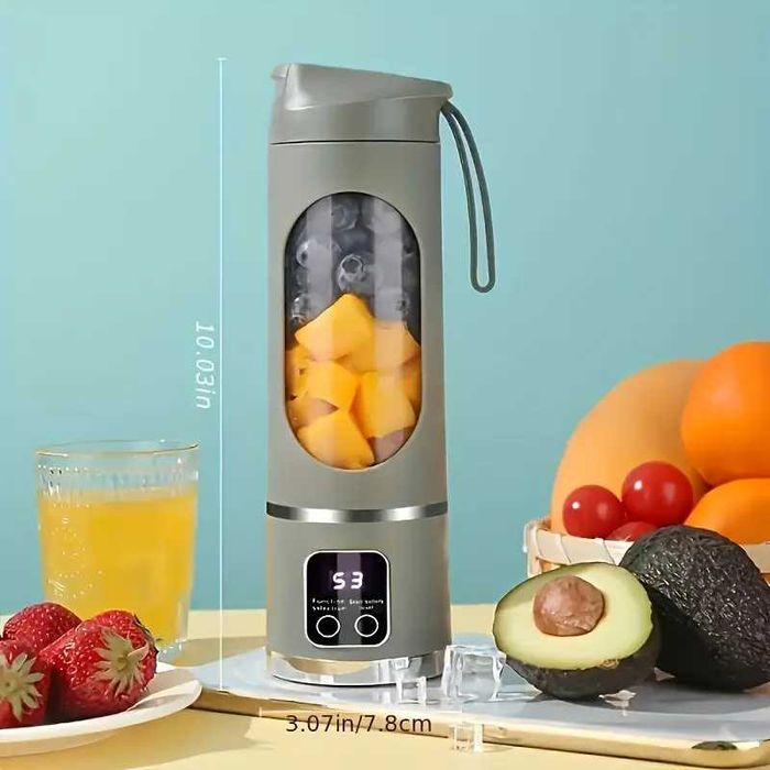 Liquidificador Portátil USB Recarregável - Batidos, Fruta e Smoothies