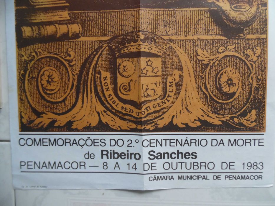 Raro Grande Poster Comemorativo Penamacor 1983 Ribeiro Sanches