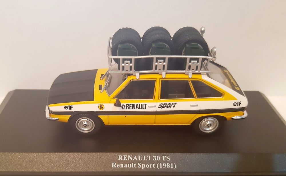 Renault 30 TS, assistência team Renault Sport 1981, escala 1/43