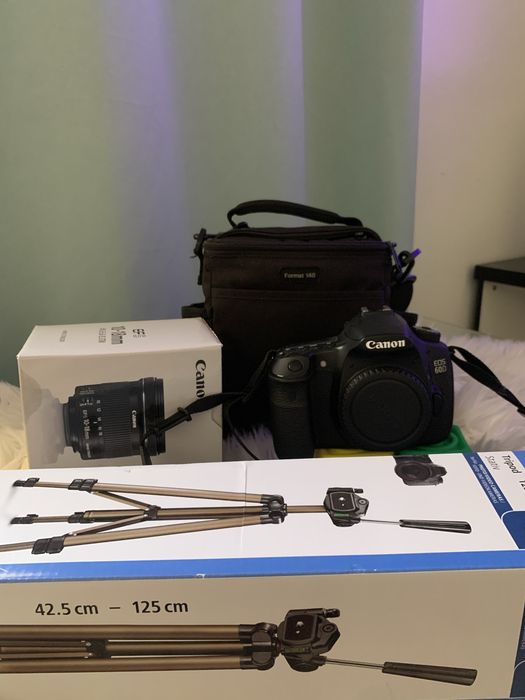 Câmera Canon EOS 60D + Lente Canon 10-18mm + Acessórios