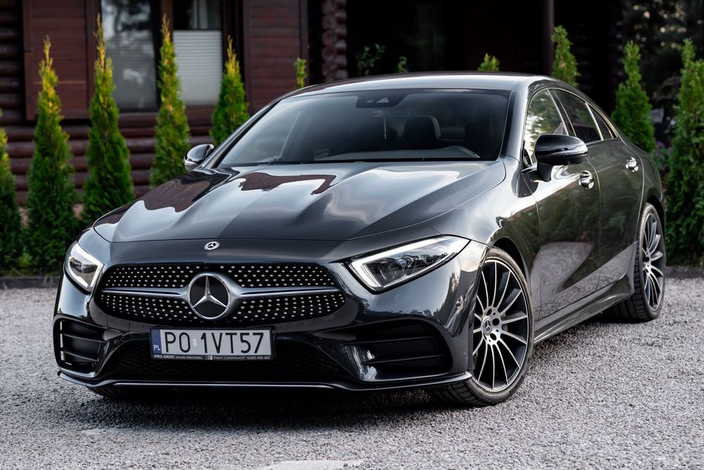 Mercedes-Benz CLS 299KM AMG MULTIBEAM LED Kamera 360 Martwe Pole Distronic Lane ASS FV23
