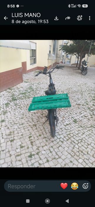 Bicicleta elétrica como nova