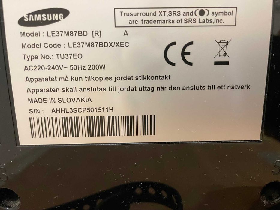 TV Samsung 37 polegadas