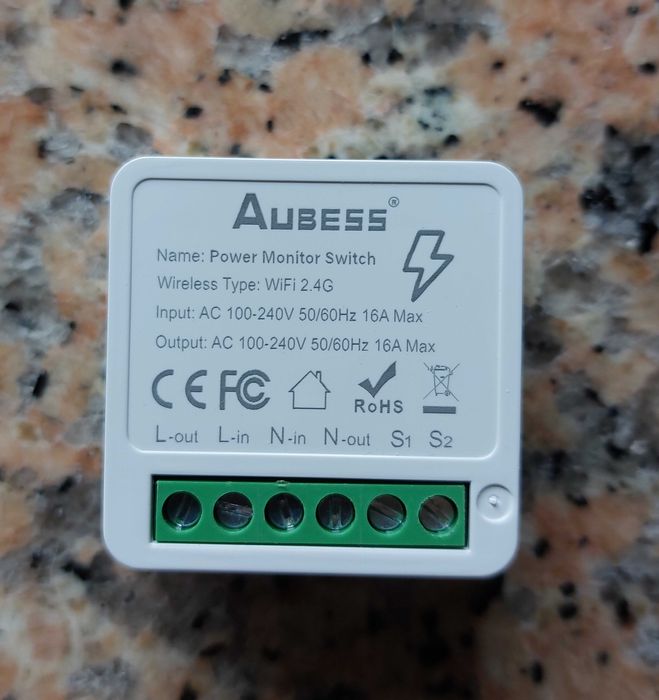 Interruptor Inteligente 16A Wi-Fi Tuya Alexa Google Medidor Energia