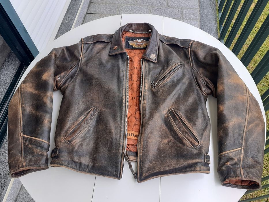 Blusão em pele Harley  Davidson tamanho Large