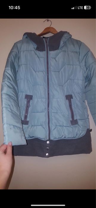 Kurtka zimowa blekito szara