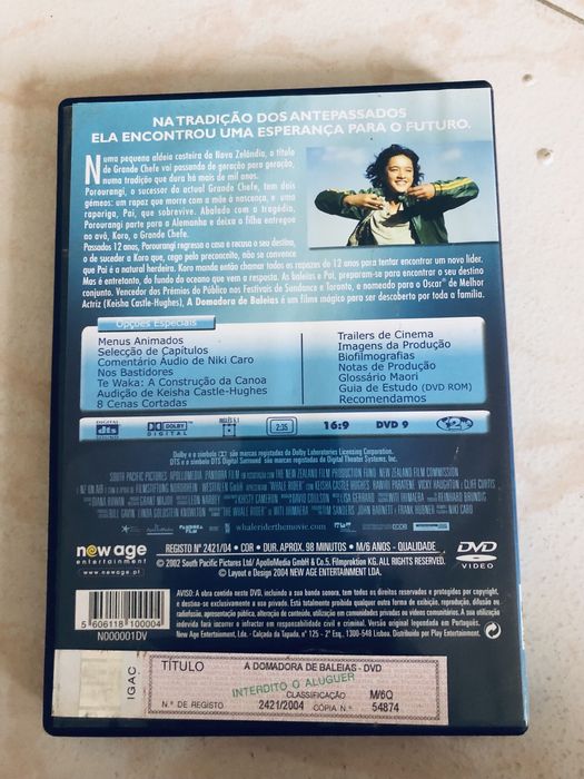 Filme DVD a domadora de Baleias