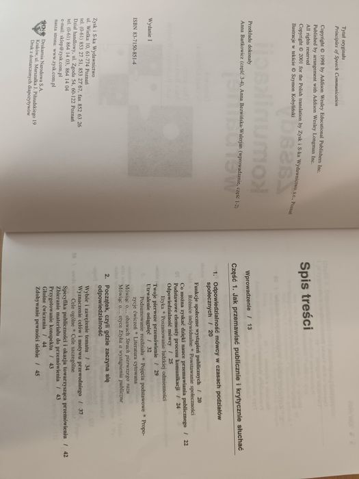 Wprowadzenie do nauk politycznych, Zasady komunikacji werbalnej, dwupak okazja