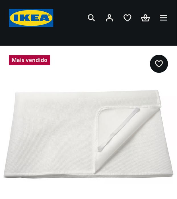 Protetor de colchão LENAST IKEA 80x200 – novo, selado