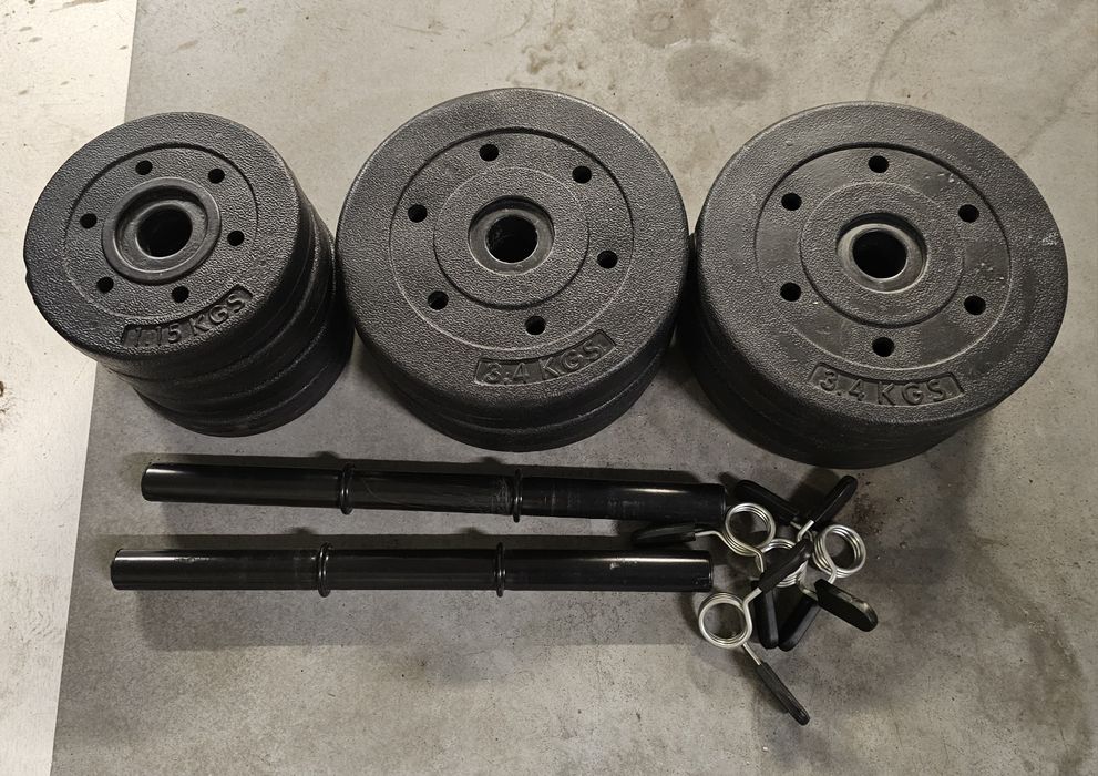 Hantle ciężarki  ponad 18kg