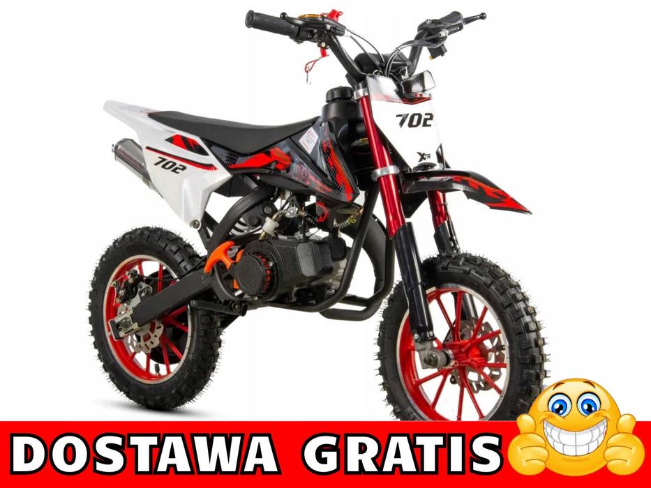 Dostawa Gratis !!! Cross dla dziecka XTR 702 S 50 cc Mocny, Promocja