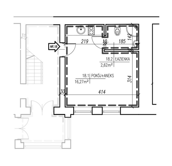 Oferta dla inwestora, 18,53m, kamienica, 200m do PKP