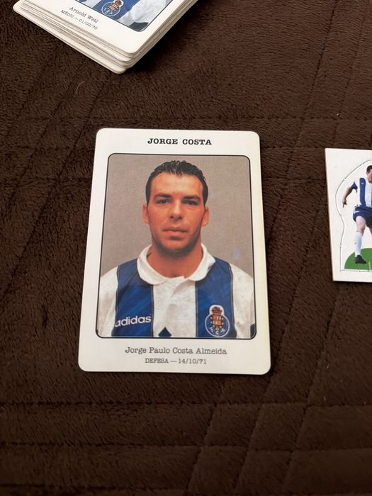Cartao Jorge Costa autografado + cartao Bolicau