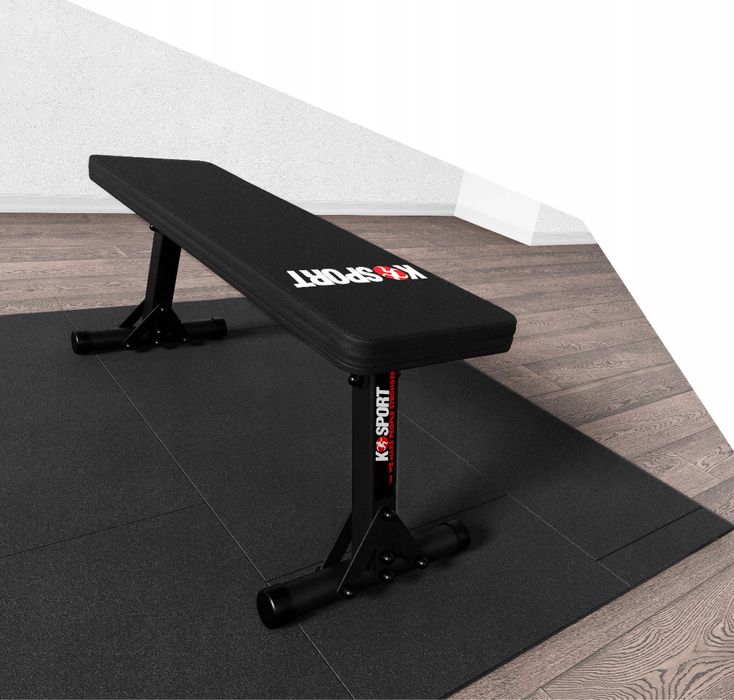 Ławeczka Ławka Treningowa do Ćwiczeń Prosta Płaska Składana Prezent