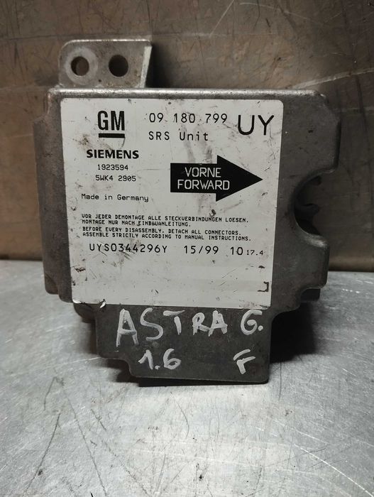 CENTRALINA DO AIRBAG OPEL ASTRA G 98-03 09180799