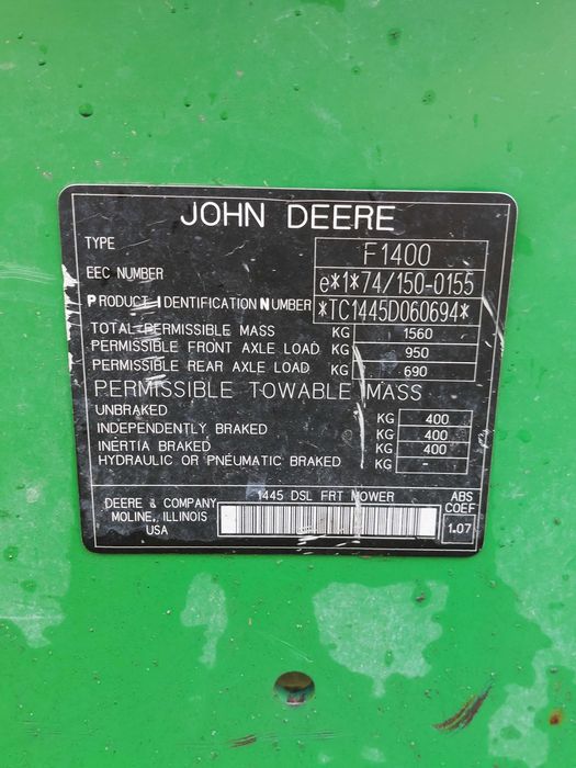 Kosiarka John Deere 1445 Series II 4WD