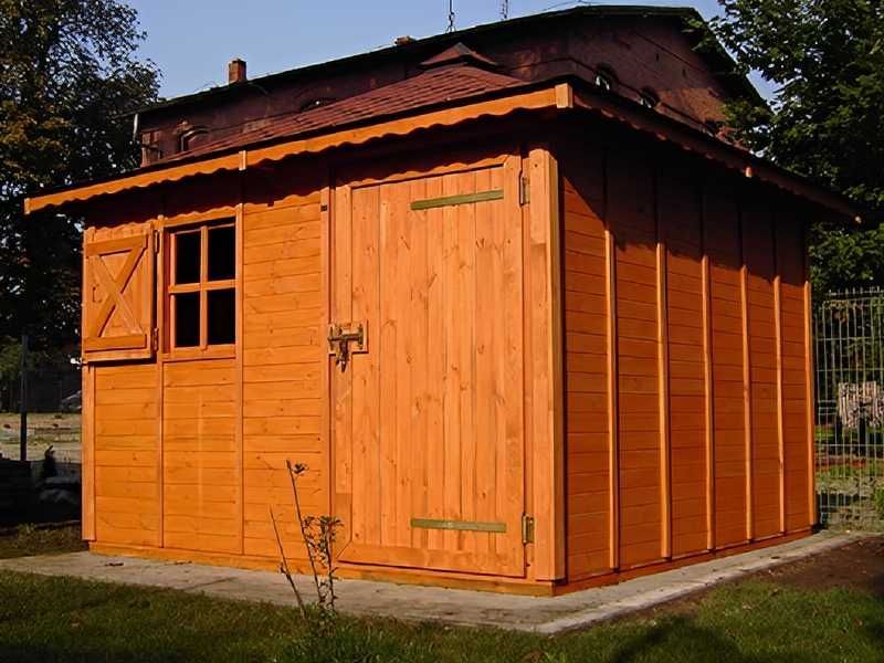 Domek Narzędziowy 3x3 4-spad Drewniany Producent Impregnacja Podłoga