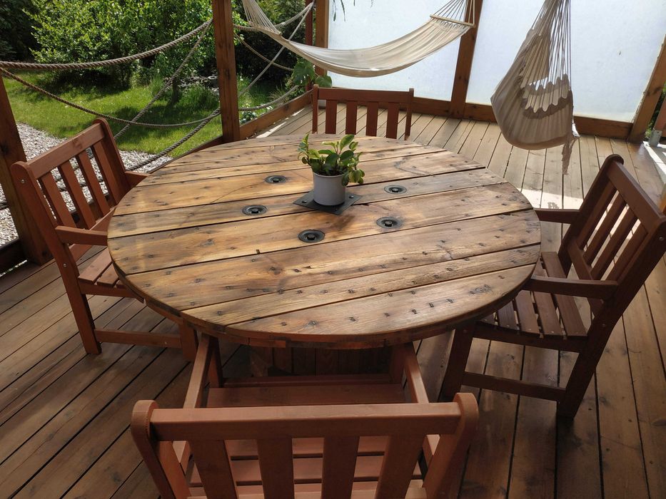 blat na stół okrągły ogrodowy 160cm