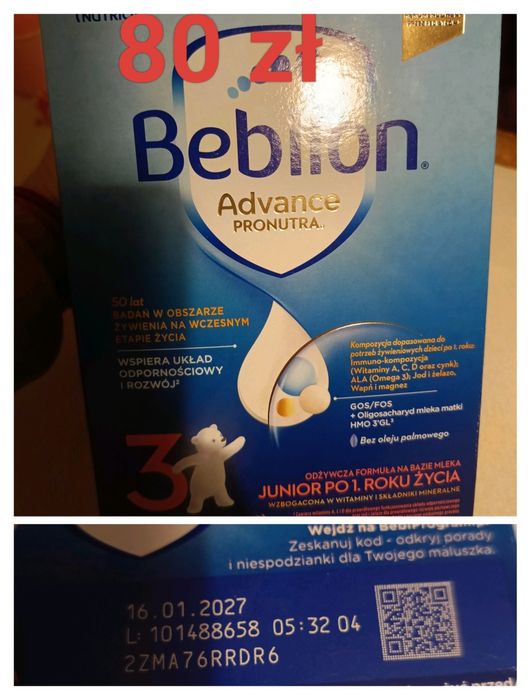 Mleko  Bebilon 3 1kg