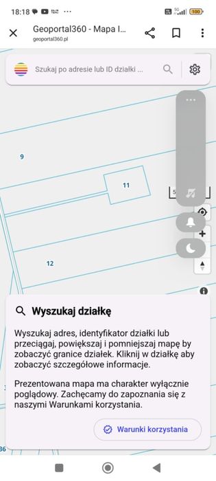Działka nr 11 w miejscowości Koziołki. Gm Dmosin  2200m² piękna