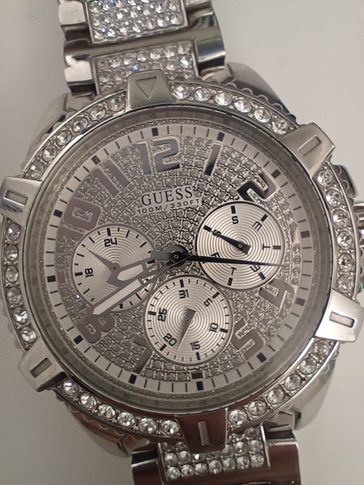 Krysztaly! Guess Frontier srebrny